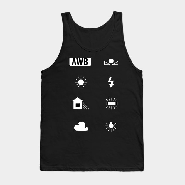 Photography White Balance (Dark Background) Tank Top by DavoliShop